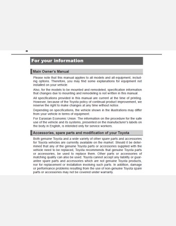 toyota hilux 2023 owners manual rhd and lhd